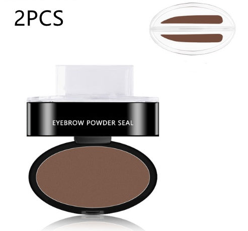 Eyebrow Powder Tint Stencil Kit Professional Cosmetic Waterproof Makeup Eyebrow Stamp Eyebrow Enhancers Stencil Kit.