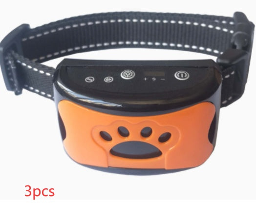 Collier de dressage pour chien étanche, électrique, télécommande pour animaux de compagnie, rechargeable, entraîneur de chiens, dispositif anti-aboiement avec choc, vibration et son.