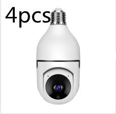 Caméra WiFi 1080P Ampoule Caméra 4X Zoom E27 Maison Moniteur d'Alarme 5G - KaoKao