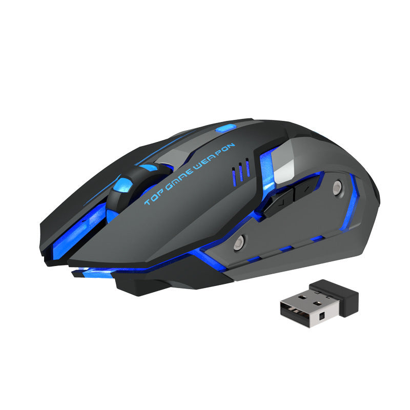 Souris de jeu silencieuse à chargement sans fil