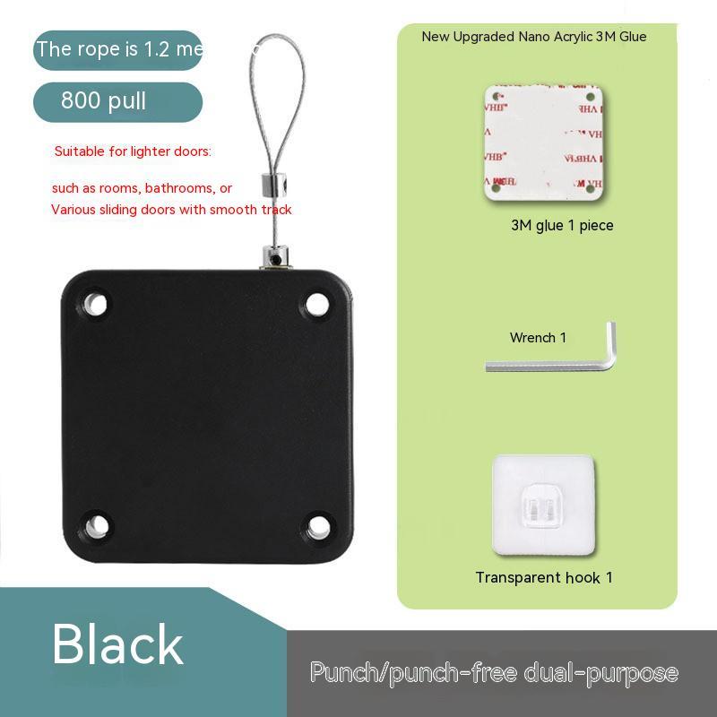 Dispositif de fermeture automatique de porte sans contact, avec fermeture douce, pour portes coulissantes et portes en verre, tension de 500g à 1000g.