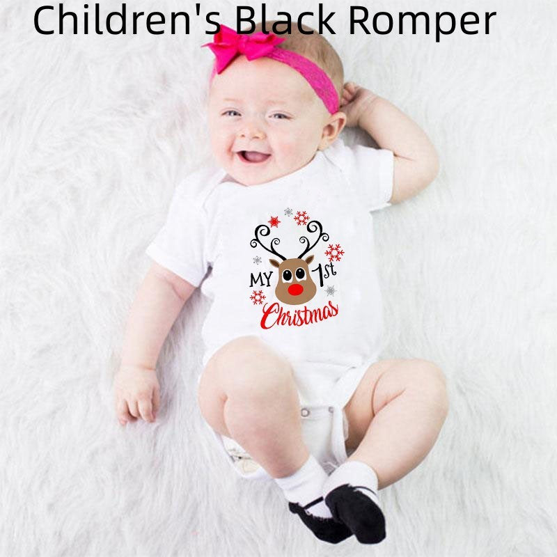 Paquet familial en coton rouge parent-enfant