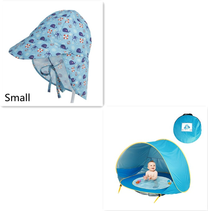 Tente de plage pour bébé, tente de camping extérieure pour enfants, facile à plier, imperméable, auvent de soleil, tente protégeant des UV.