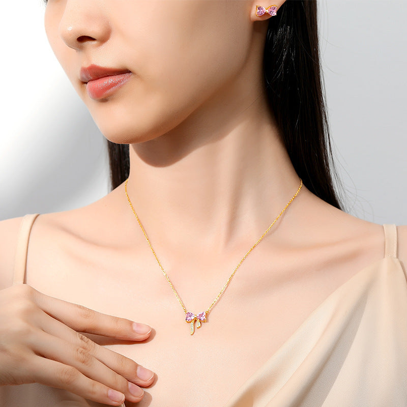 Collier en zircon pour femmes en argent sterling S925, chaîne de clavicule.