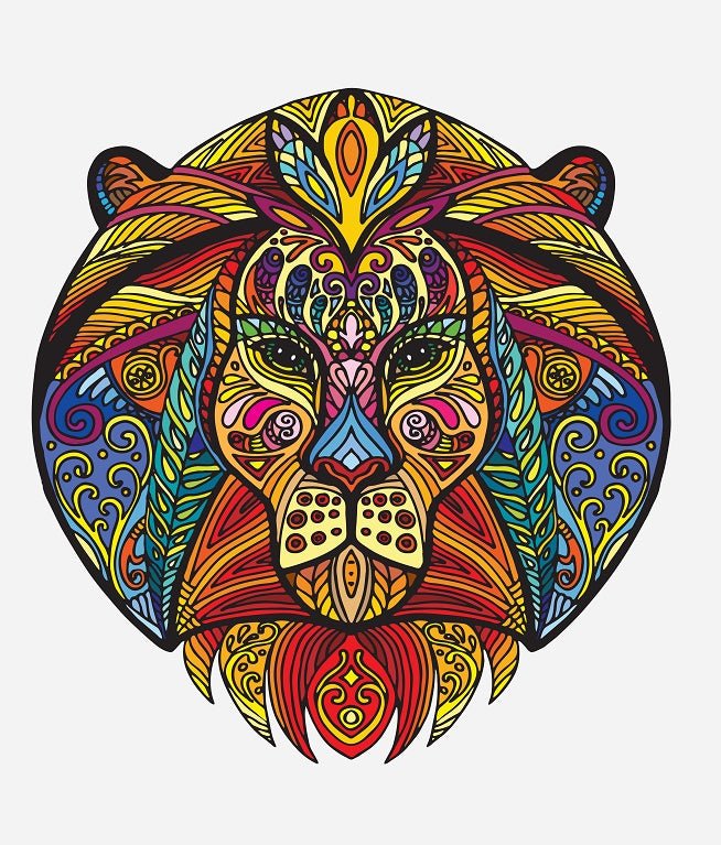 Chaque pièce est un cadeau de Noël en forme d'animal, des puzzles en bois colorés d'éléphant et de tortue. - KaoKao