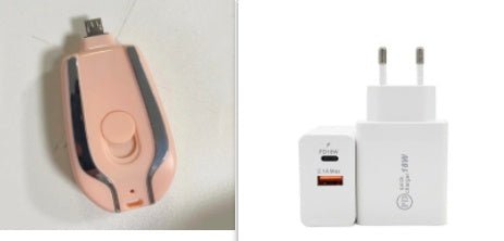 Chargeur de clé USB d'urgence mini pod de 1500mAh avec batterie mini ultra - compacte Type - C, banque d'alimentation de secours à charge rapide. - KaoKao