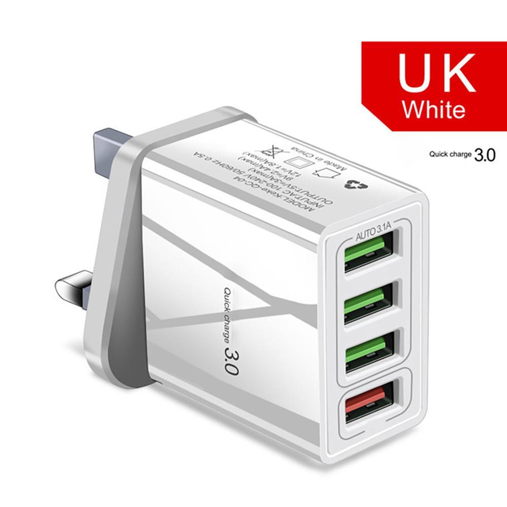 Chargeur de téléphone mobile 4USB éclairé tête de charge 3A - KaoKao