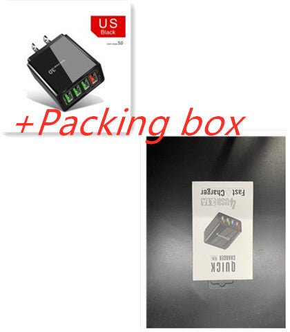 Chargeur de téléphone mobile 4USB éclairé tête de charge 3A - KaoKao