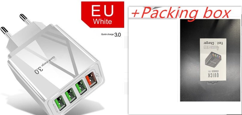 Chargeur de téléphone mobile 4USB éclairé tête de charge 3A - KaoKao