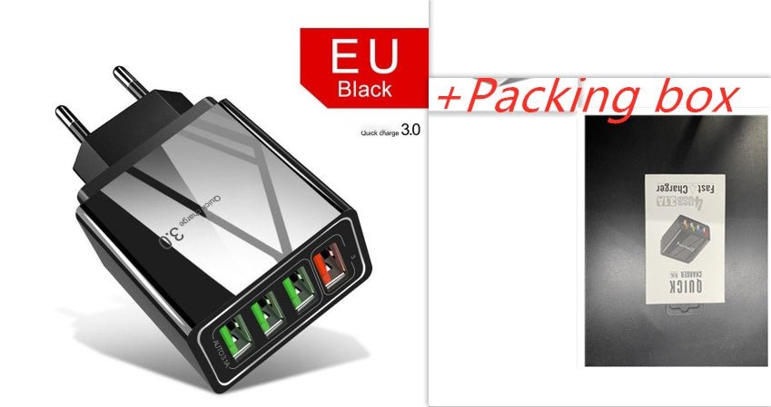 Chargeur de téléphone mobile 4USB éclairé tête de charge 3A - KaoKao