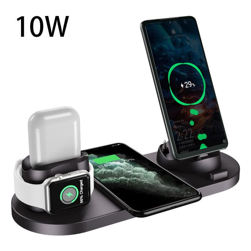 Chargeur sans fil pour iPhone, chargeur rapide pour téléphone, tapis de charge rapide pour téléphone, station d'accueil de charge 6 en 1 pour montre. - KaoKao