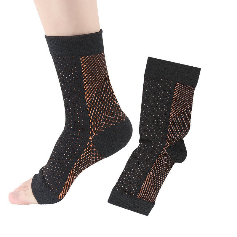 Chaussettes de compression pour pieds - Soulage les gonflements - Chaussettes à bout ouvert - Cyclisme, course à pied, basket - ball, sport - Femmes et hommes - KaoKao