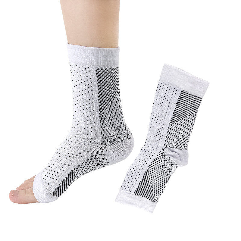 Chaussettes de compression pour pieds - Soulage les gonflements - Chaussettes à bout ouvert - Cyclisme, course à pied, basket - ball, sport - Femmes et hommes - KaoKao