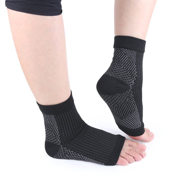 Chaussettes de compression pour pieds - Soulage les gonflements - Chaussettes à bout ouvert - Cyclisme, course à pied, basket - ball, sport - Femmes et hommes - KaoKao