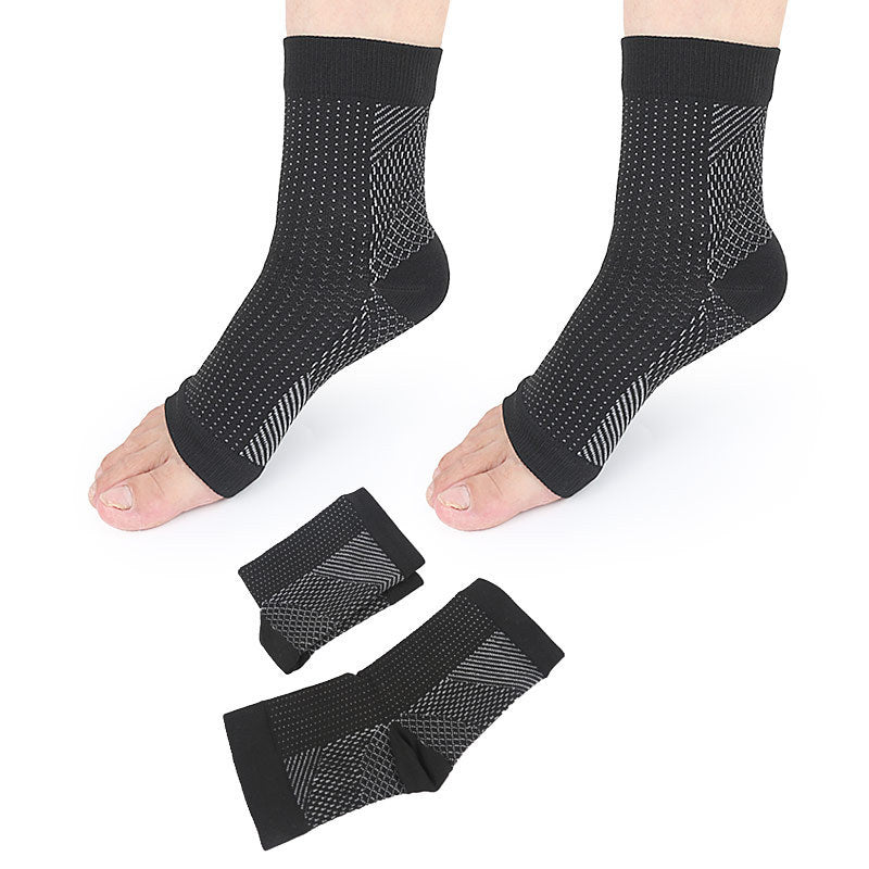 Chaussettes de compression pour pieds - Soulage les gonflements - Chaussettes à bout ouvert - Cyclisme, course à pied, basket - ball, sport - Femmes et hommes - KaoKao