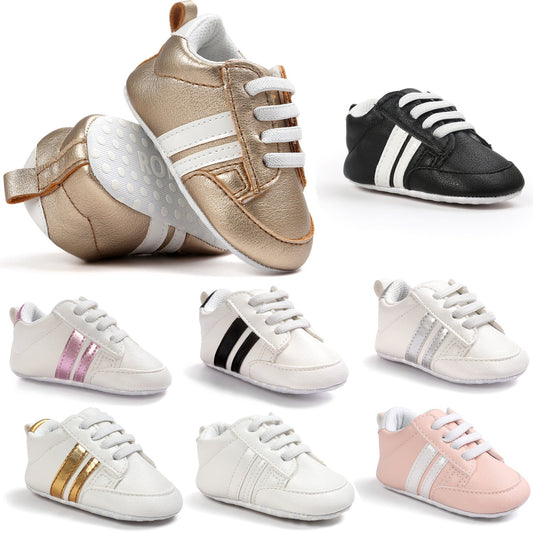 Chaussures mocassins pour bébé garçon et fille en cuir PU antidérapant doux pour nouveau - né - KaoKao