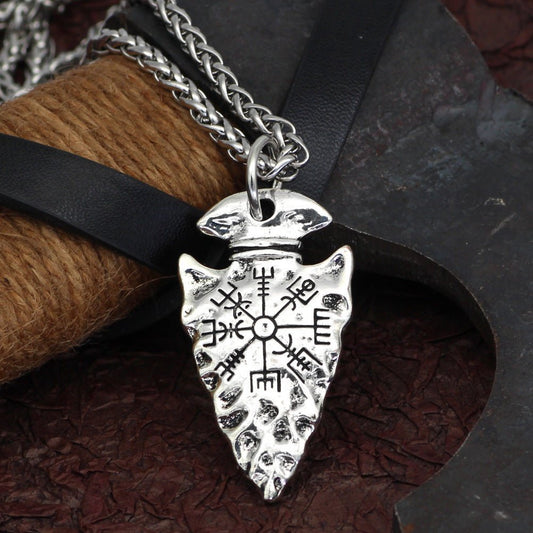 Collier pendentif boussole en alliage simple et tendance - KaoKao