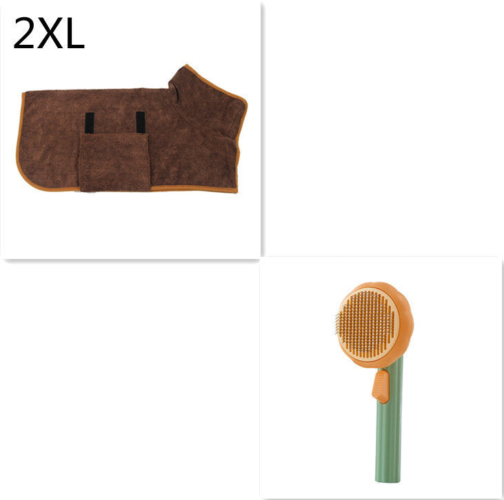 Nouvelle brosse pour chat à poils, vente chaude, peigne en acier inoxydable à main, auto-nettoyant, boucleur pour l'élimination des poils.