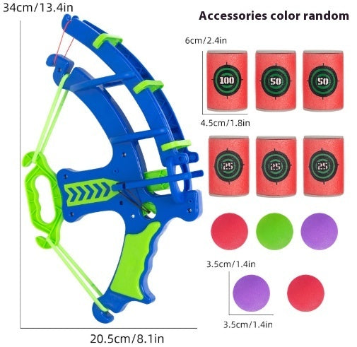 Continuez à avancer 1991 Pistolet à fléchettes souples Ball Bow Jeu de simulation de tir pour garçons et filles sur bureau