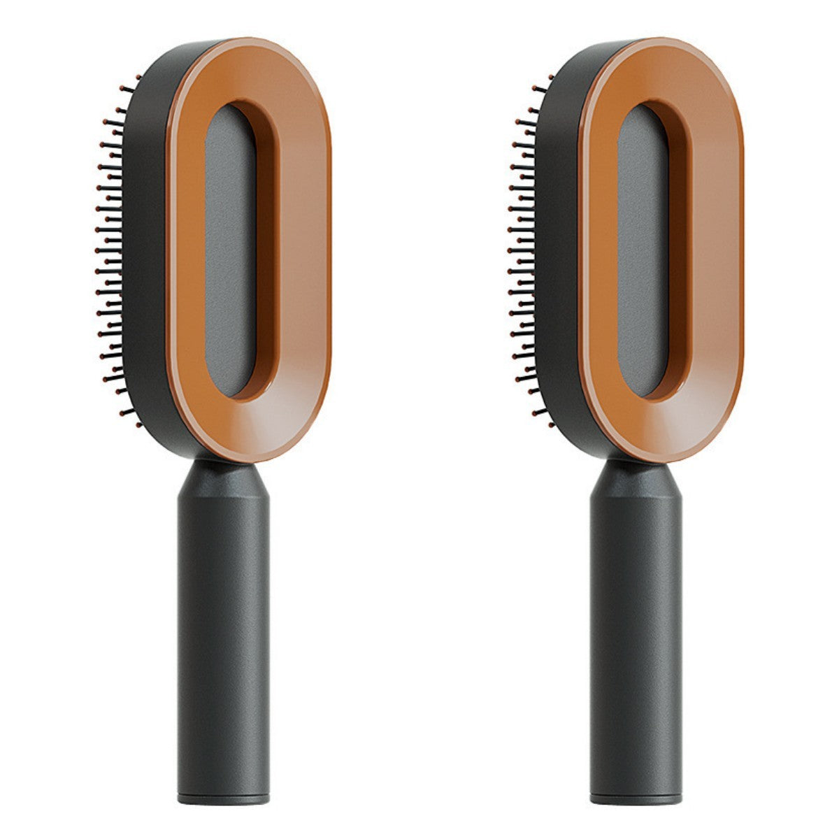 Brosse à cheveux auto-nettoyante pour femmes, brosse de massage du cuir chevelu avec airbag anti-perte de cheveux et nettoyage à une touche, brosse anti-statique.