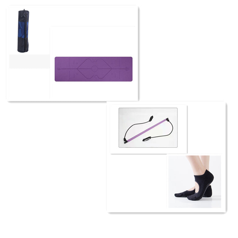 Bâton d'étirement Pilates Yoga Home Stretch Training Puller Bâton de fitness multifonctionnel
