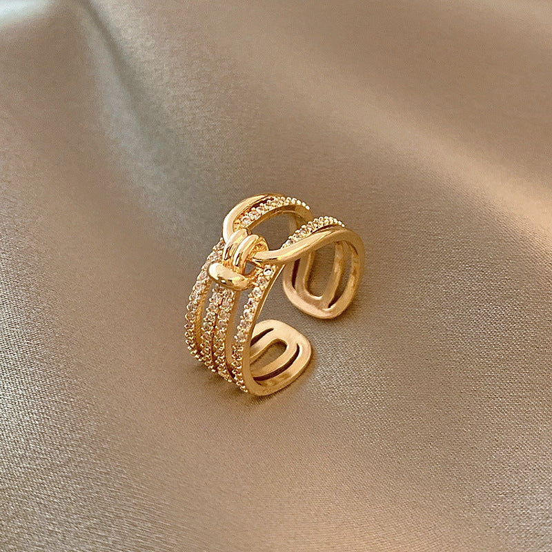 Bague littéraire à diamant unique pour femme