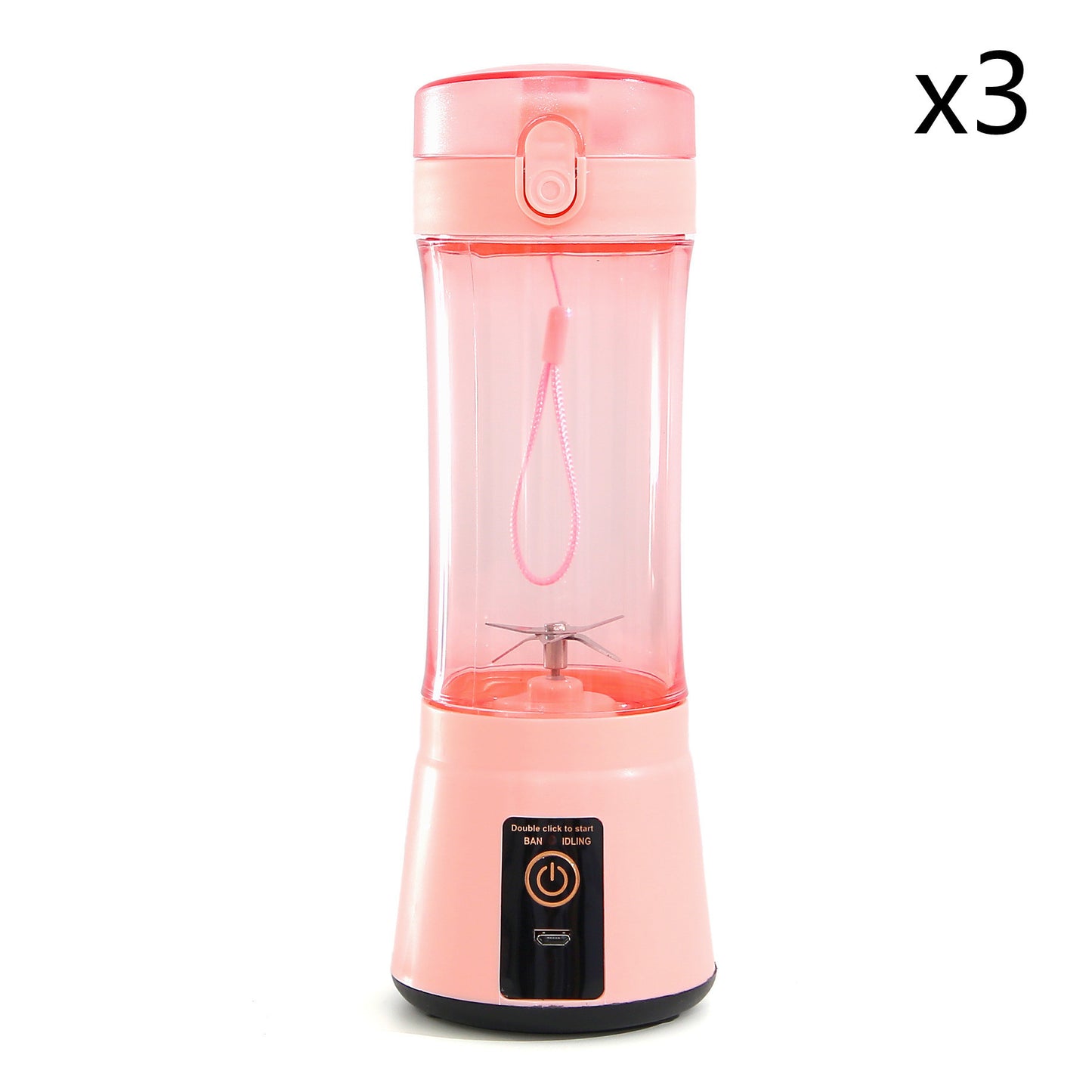 Extracteur de jus de fruits électrique portable sans fil, mixeur mini rechargeable par USB, machine à smoothie multifonction pour l'été, fournitures de cuisine.