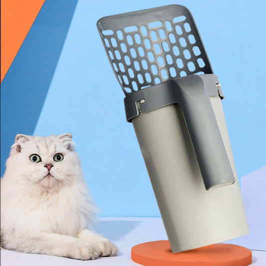 Set de pelle à litière pour chat paresseux intégré dans une boîte de rangement