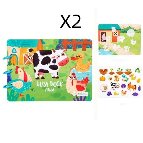 Livre d'activités pour enfants Jouets éducatifs Collage répété