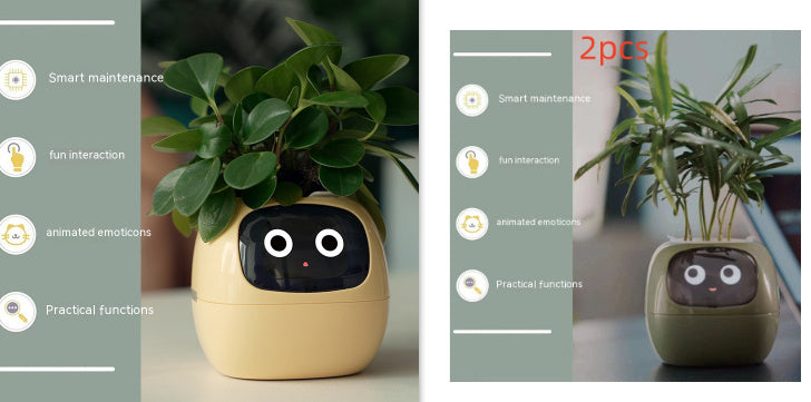 Planificateur Intelligent Amusement Inépuisable Plus de 49 Expressions Riches 7 Capteurs Intelligents et Puces AI Facilitent et Rendent Agréable la Culture des Plantes