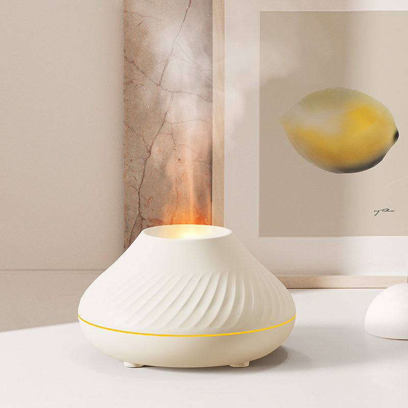 Diffuseur d'arôme à flamme RGB le plus récent 130Ml humidificateur à flamme colorée 3D diffuseur de feu volcanique