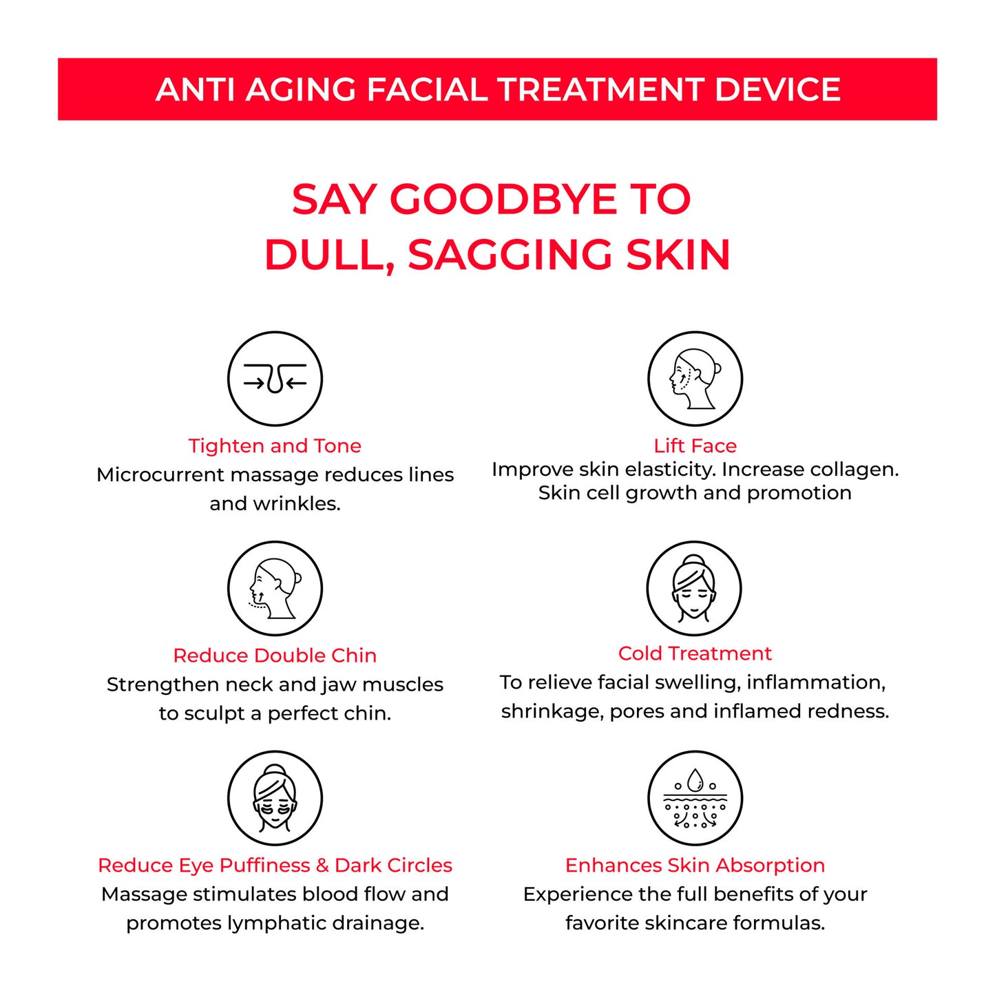 Instrument de beauté convergence des pores EMS rajeunissement de la peau micro courant