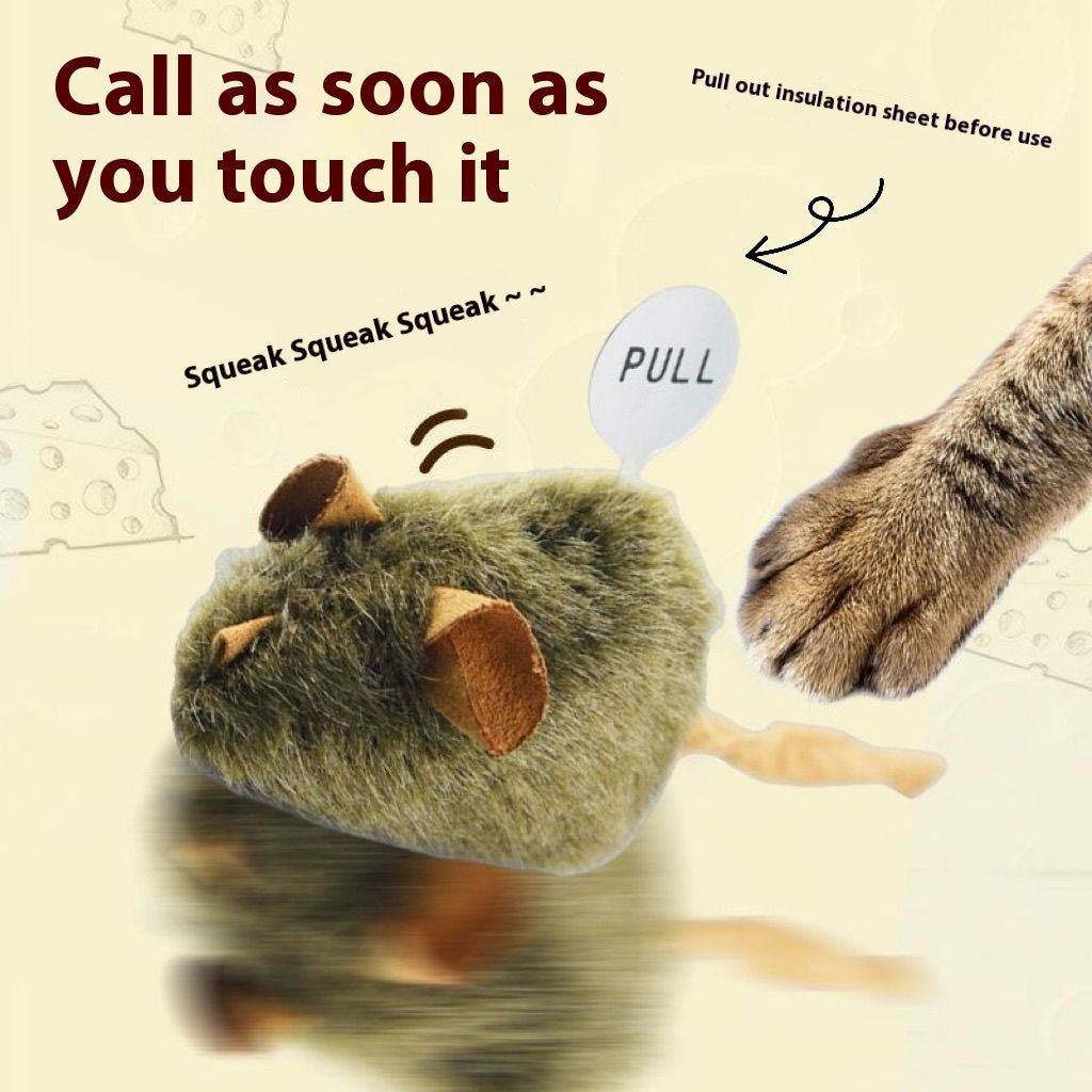 Jouet en peluche pour chat, simulation sonore, petite souris, produits pour animaux de compagnie.