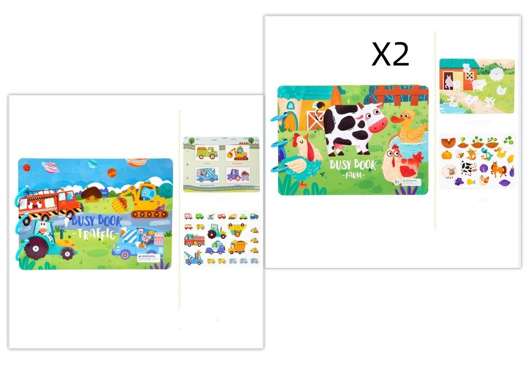 Livre d'activités pour enfants Jouets éducatifs Collage répété