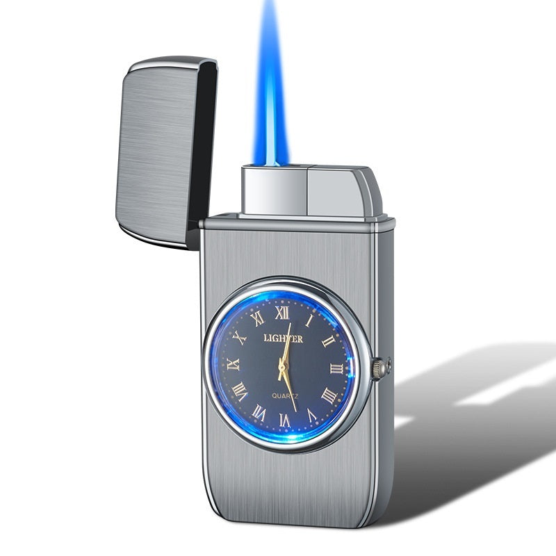 Montre électronique créative personnalisée multifonctionnelle avec briquet intégré, lampe LED clignotante multi-usages, cadeau briquet.