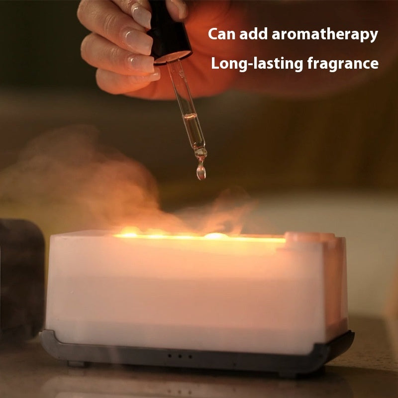 Simulation de temps diffuseur d'arôme USB humidificateur de flamme domestique machine d'aromathérapie pulvérisateur d'air humidificateur diffuseur de flamme