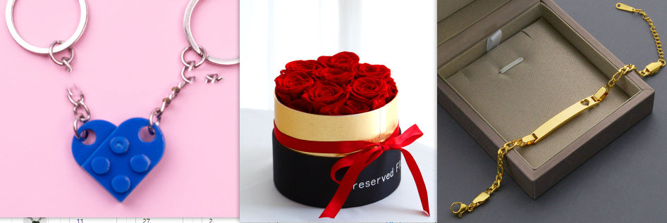 Roses éternelles dans une boîte, fleurs de rose réelles préservées avec ensemble de boîte, cadeau romantique pour la Saint-Valentin, fleurs artificielles.