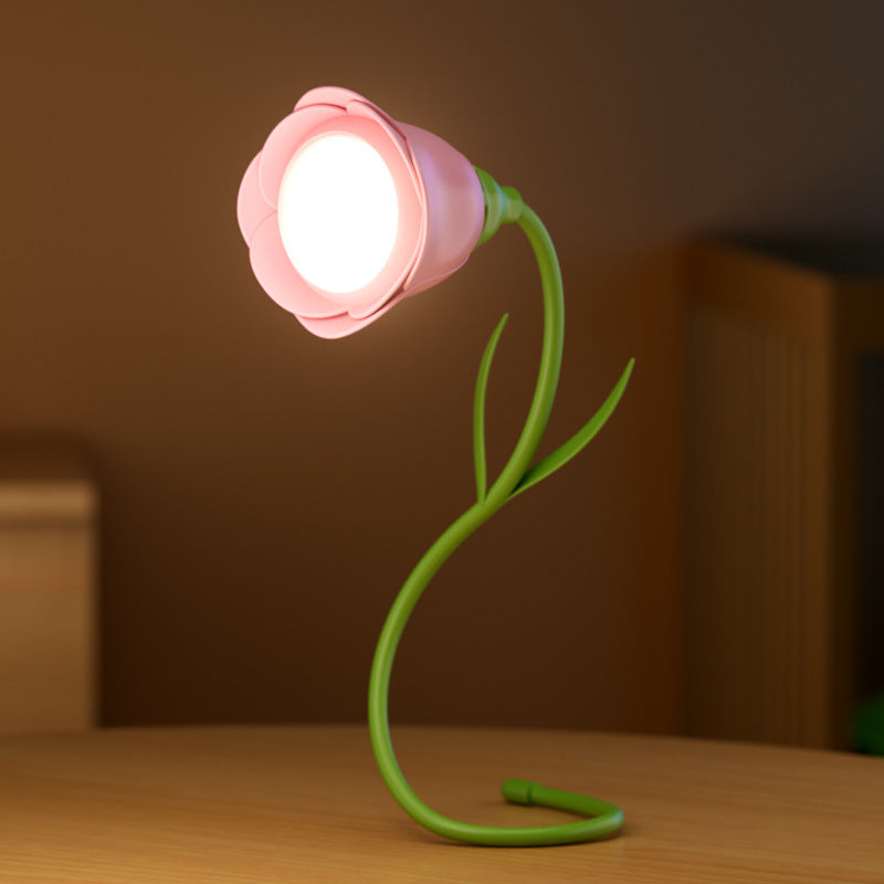 Lampe à fleurs pour la protection des yeux, lumière d'ambiance pour chambre à coucher, décoration de roses