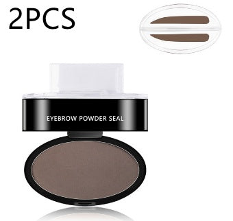 Eyebrow Powder Tint Stencil Kit Professional Cosmetic Waterproof Makeup Eyebrow Stamp Eyebrow Enhancers Stencil Kit.