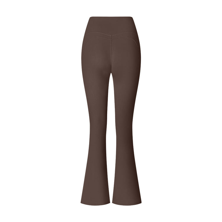 Pantalon évasé pour femme Yoga taille haute Slim Pantalon moulant Fitness Vêtements de sport