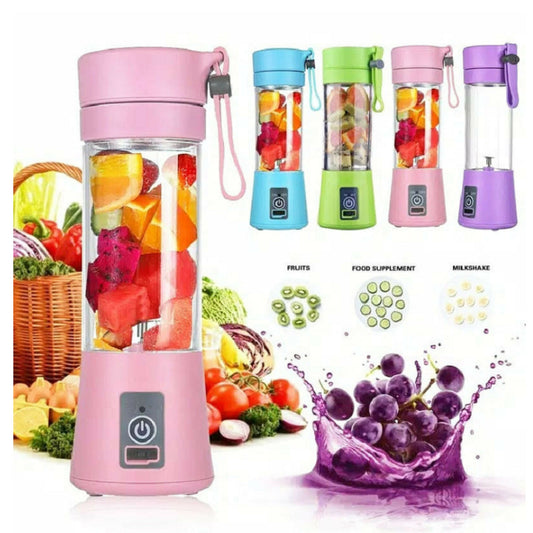 Mixeur portable avec recharge USB, mélangeur de jus de fruits de cuisine mini, extracteur de jus électrique mini portable simple pour la maison.