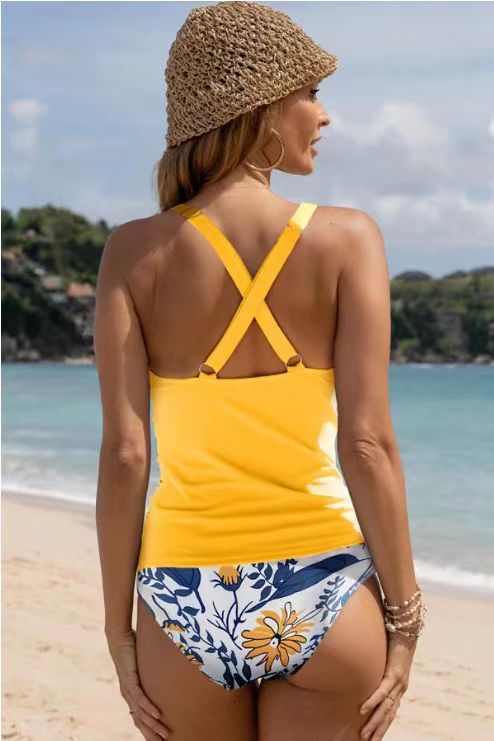 Maillot de bain à bretelles imprimé bikini de plage