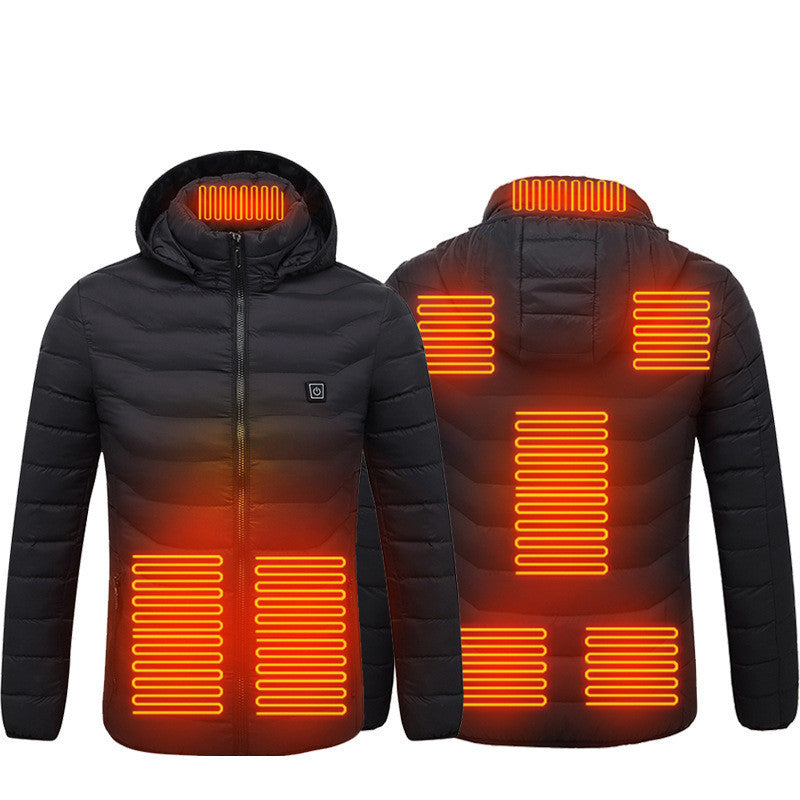 Nouvelle veste chauffante manteau USB veste électrique manteau en coton chauffage vêtements thermiques gilet chauffant vêtements pour hommes hiver