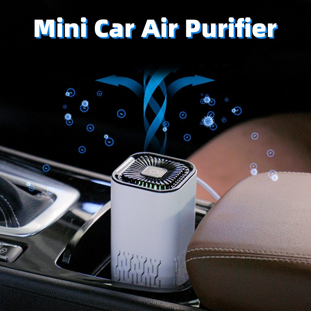 Purificateur d'air portable avec générateur d'ions négatifs pour éliminer le formaldéhyde, la poussière et la fumée, rafraîchisseur d'air pour la maison et la voiture.