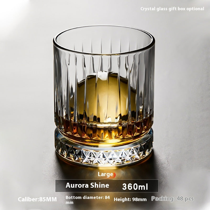 Verre à whisky en cristal, verre à bière, verre à whisky, verre à vin épais, coffret cadeau, vente en gros