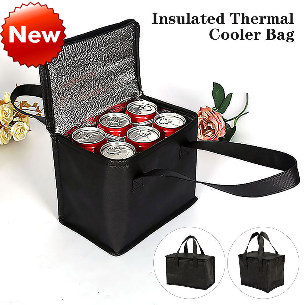 Portable lunch insulation bag, drink holder, insulated bags, food delivery bag.