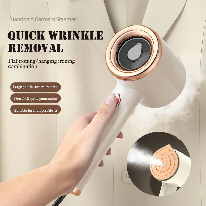 Mini Portable Handheld Steam Iron for Clothes, Fabric Steamer, Travel Iron, Vertical Household Appliances, Ironing Machine with US Plug.