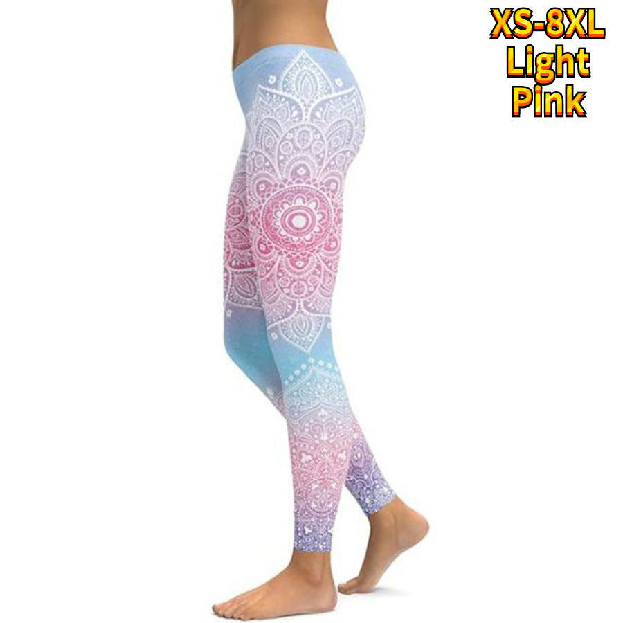 Pantalon de yoga sexy taille haute avec impression 3D