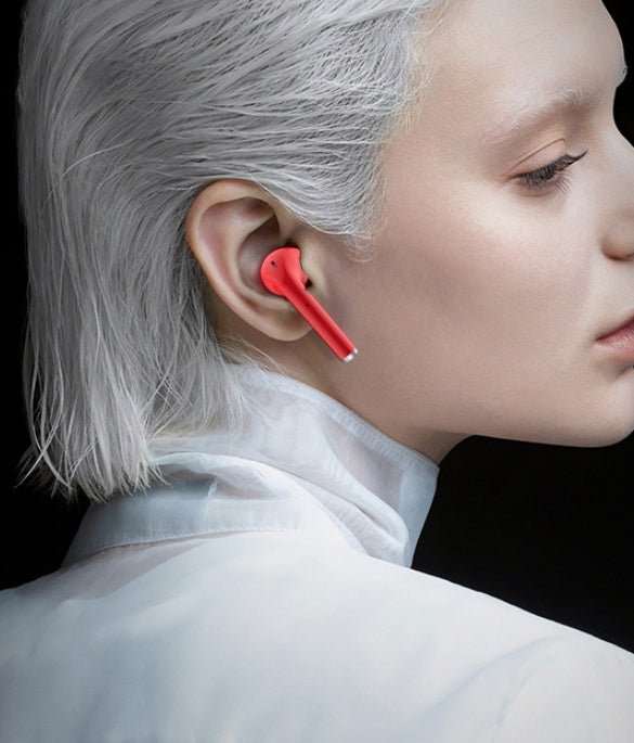 Écouteurs Bluetooth à réduction de bruit intra - auriculaires à la mode avec écouteurs individuels à rouge à lèvres - KaoKao