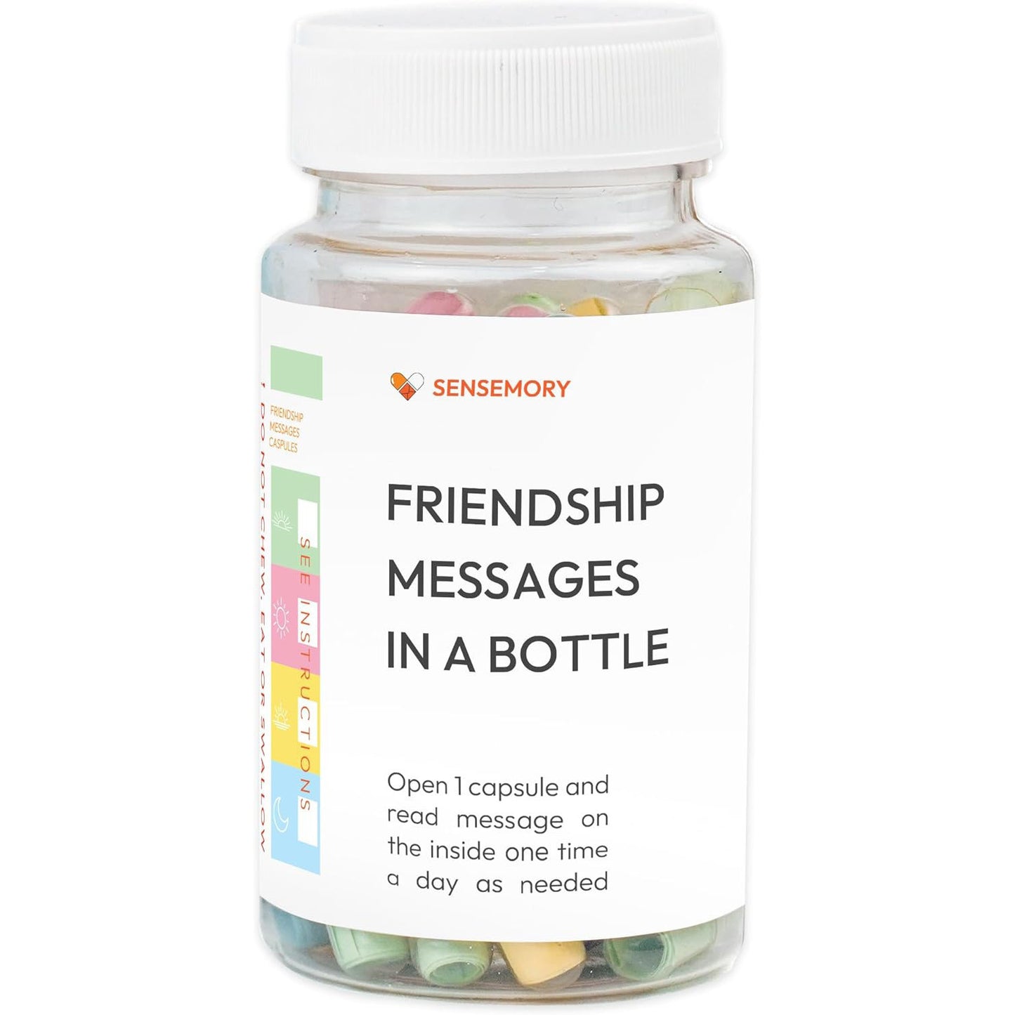 Messages d'amour dans une bouteille pour une relation à distance, capsule d'amour pré-écrite, cadeau en pot.